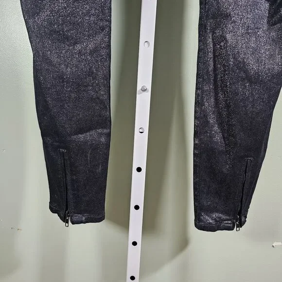 Kut From The Kloth Connie‎ Ankle Skinny Jeans Blue Sparkle Glitter Size 12 - Picture 7 of 10